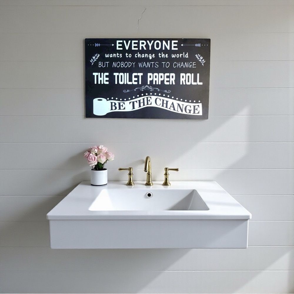 Nobody wants to change the toilet paper roll! I know you can relate!